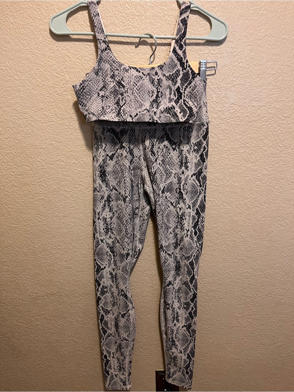 Alo Yoga Snake Print Bra & Legging Set